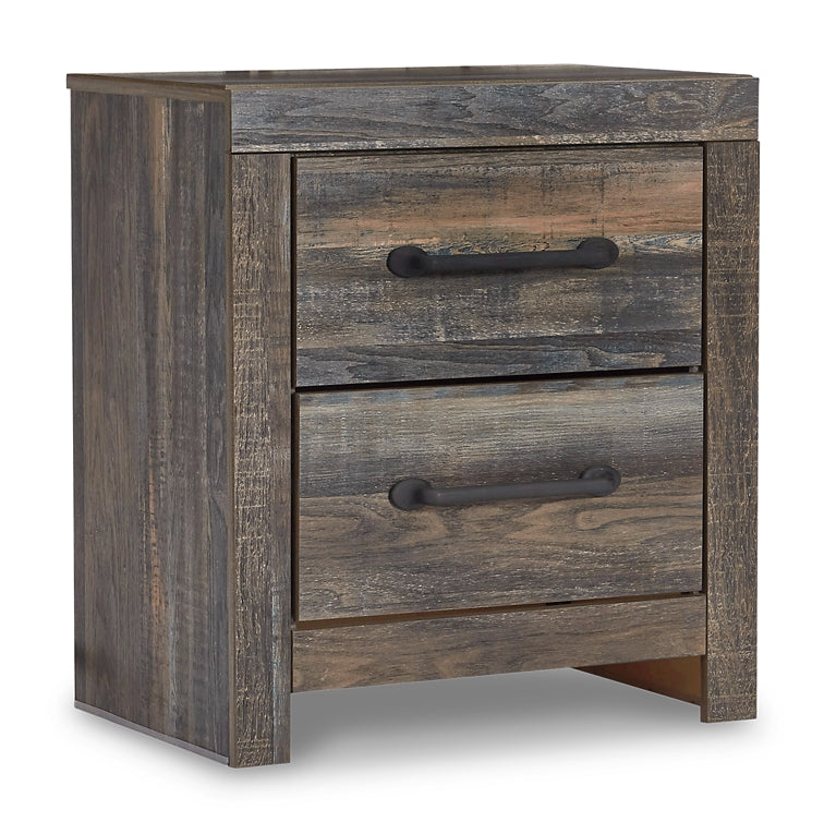 Drystan Panel Bed With Mirrored Dresser And 2 Nightstands