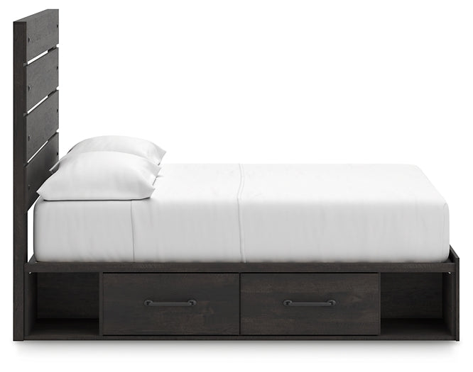 Hollivern Panel Bed With Storage