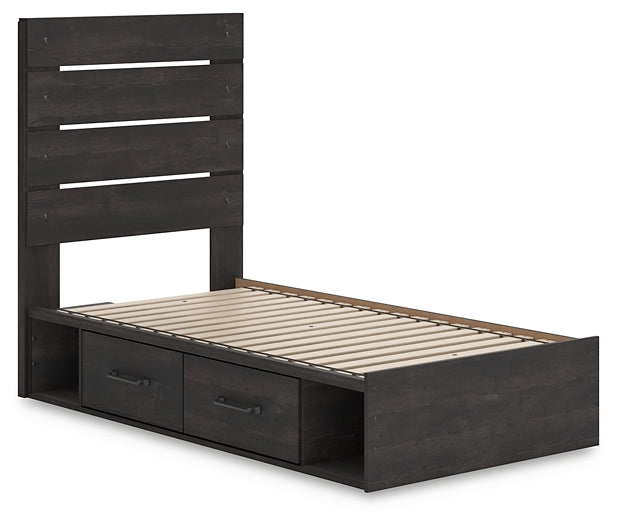 Hollivern Panel Bed With Storage