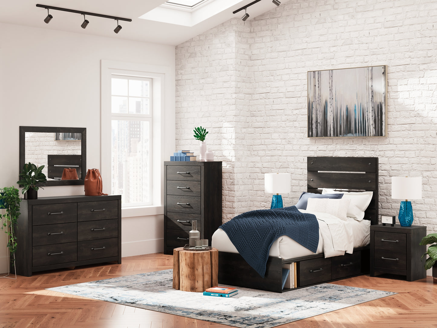 Hollivern Panel Bed With Storage
