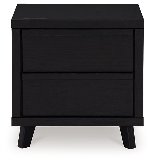 Danziar Queen Panel Headboard with Mirrored Dresser, Chest and Nightstand