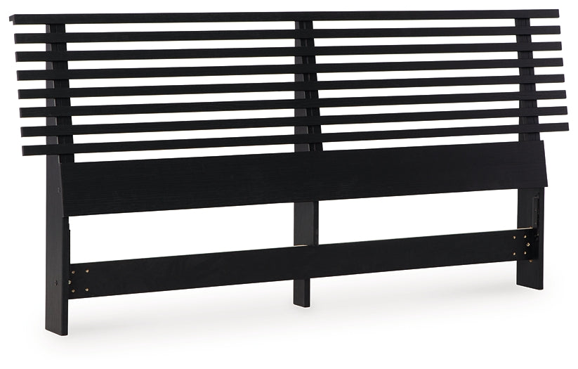 Danziar Queen Panel Headboard with Mirrored Dresser and Nightstand