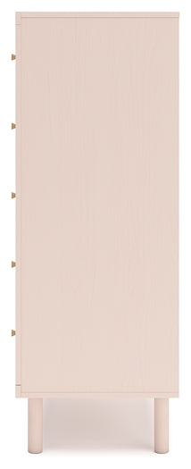 Wistenpine Full Upholstered Panel Headboard with Mirrored Dresser and Chest