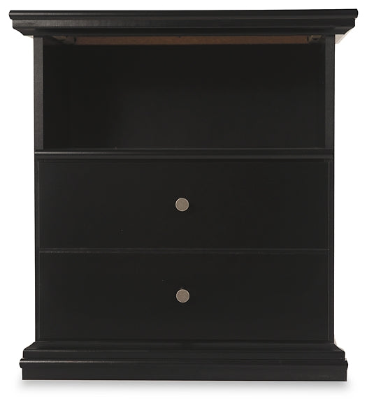 Twin Panel Bed with Mirrored Dresser and Nightstand