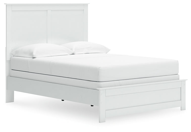 Bostwick Shoals Full Panel Bed with Mirrored Dresser