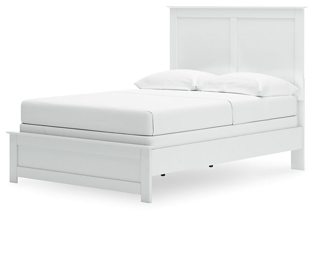Bostwick Shoals Full Panel Bed with Mirrored Dresser