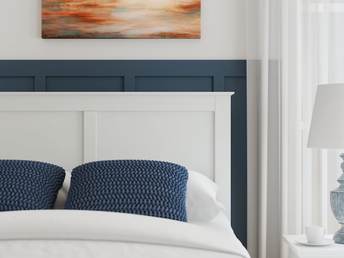 Bostwick Shoals Full Panel Bed with Mirrored Dresser