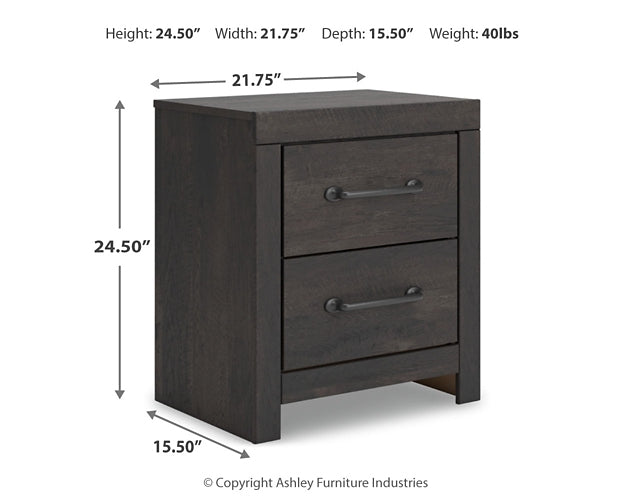Hollivern Queen Panel Bed with Mirrored Dresser, Chest and Nightstand