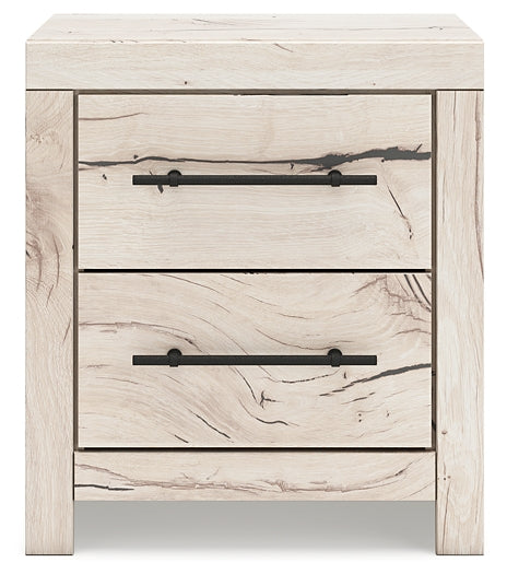 Queen Panel Headboard with Mirrored Dresser and Nightstand