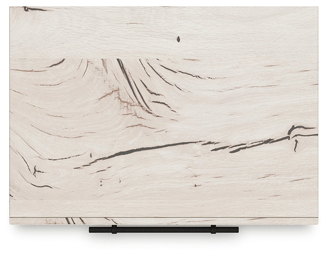 Queen Panel Headboard with Mirrored Dresser and Nightstand