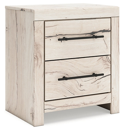 King Panel Storage Bed with Mirrored Dresser, Chest and Nightstand