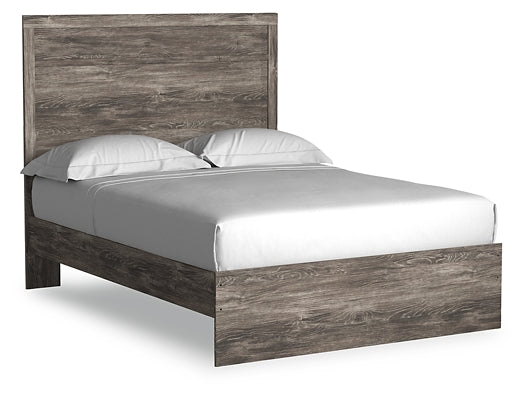 Ralinksi Full Panel Bed with Mirrored Dresser, Chest and Nightstand