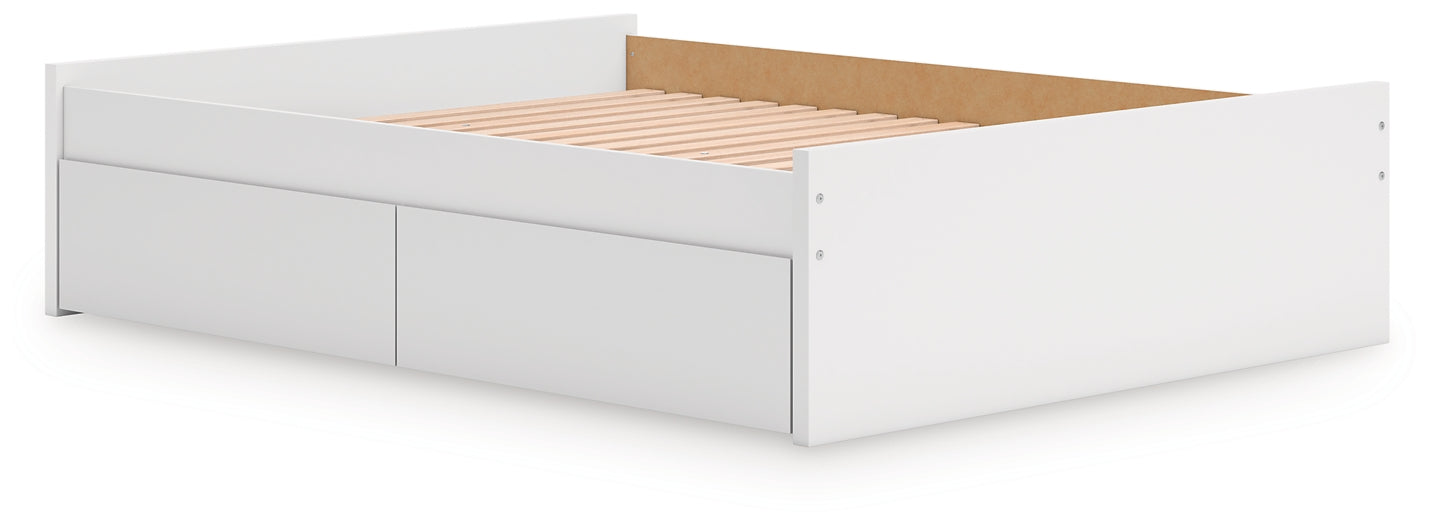 Ashley Express - Onita Queen Platform Bed with 1 Side Storage