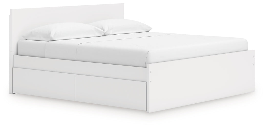 Ashley Express - Onita King Panel Platform Bed with 2 Side Storage
