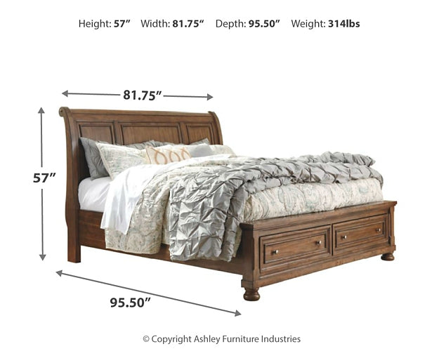 Ashley Express - Flynnter Queen Sleigh Bed with 2 Storage Drawers