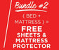 Sheets and Mattress Protector for Back to School Sale Bundle 2