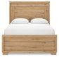 Galliden Queen Panel Bed with Mirrored Dresser