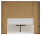 Full Panel Storage Bed with Mirrored Dresser
