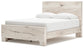 Queen Panel Bed with Mirrored Dresser