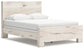 Queen Panel Bed with Mirrored Dresser