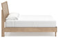 Cielden King Panel Bed with Mirrored Dresser and Chest