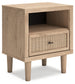 Cielden Full Panel Bed with Mirrored Dresser, Chest and Nightstand