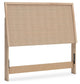 Cielden Full Upholstered Panel Bed with Mirrored Dresser and Chest