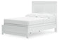 Bostwick Shoals Full Panel Bed with Mirrored Dresser and Nightstand