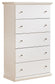 Bostwick Shoals Queen Panel Bed with Mirrored Dresser, Chest and Nightstand