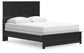 Queen Panel Bed with Mirrored Dresser and Nightstand
