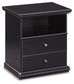 Queen Panel Bed with Mirrored Dresser and Nightstand