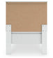Bostwick Shoals Twin Panel Bed with Mirrored Dresser and Nightstand