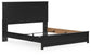 King Panel Bed with Mirrored Dresser and Chest