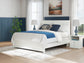 Bostwick Shoals King Panel Bed with Mirrored Dresser and Chest