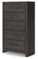 Hollivern Full Panel Bed with Mirrored Dresser and Chest