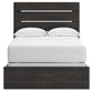 Hollivern Full Panel Bed with Mirrored Dresser and Chest