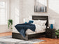 Hollivern Full Panel Bed with Mirrored Dresser, Chest and Nightstand