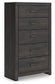 Hollivern Twin Panel Bed with Mirrored Dresser, Chest and Nightstand