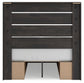 Hollivern Full Panel Bed with Storage with Mirrored Dresser, Chest and Nightstand