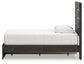 Hollivern Twin Panel Storage Bed with Mirrored Dresser and Chest