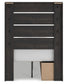 Hollivern Twin Panel Storage Bed with Mirrored Dresser, Chest and Nightstand