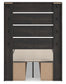 Hollivern Twin Panel Bed with Storage with Mirrored Dresser, Chest and Nightstand