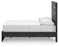 Hollivern Full Panel Bed with Storage with Mirrored Dresser and Chest