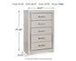 Zyniden King Upholstered Panel Bed with Mirrored Dresser and Chest