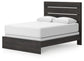 Hollivern Queen Panel Bed with Mirrored Dresser, Chest and Nightstand