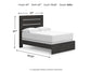 Hollivern Full Panel Bed with Mirrored Dresser