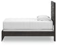 Hollivern Twin Panel Bed with Mirrored Dresser