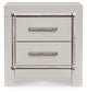Zyniden Queen Upholstered Panel Bed with Mirrored Dresser and Nightstand