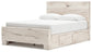 Queen Panel Bed with Mirrored Dresser