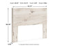 Queen Panel Headboard with Mirrored Dresser